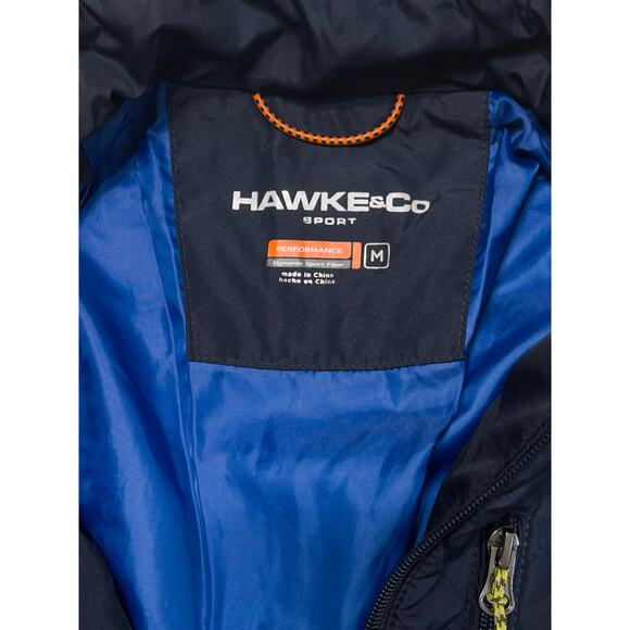 Hawke & Co Sport Men’s Quilted Jacket sz M Navy Blue Zip Front casual athletic - Picture 3 of 4